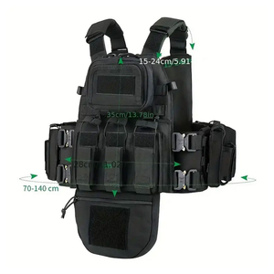 Gilet tactique personnalisé Porte-plaques balistiques Gilet lesté réglable Meilleure vente Gilets de sécurité tactiques de camouflage pour l'extérieur - Product Image 2