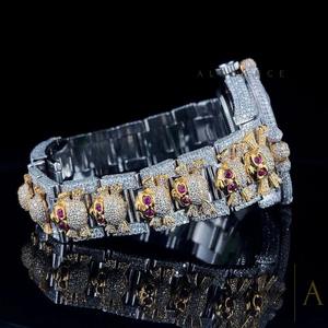 Reloj de Pulsera de Alta Calidad con Diamantes de Moissanita VVS para Hombre, Correa de Acero Inoxidable, Movimiento de Cuarzo, Estilo Hip Hop, Gran Venta - Product Image 4