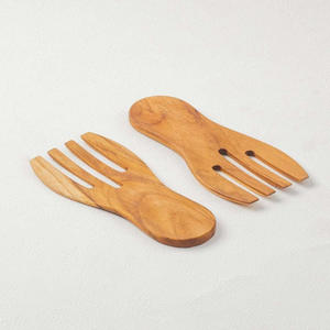 ไม้อะคาเซียชุดก้ามปูด้ามไม้สำหรับผสมและโยนสลัดผัก - Product Image 1