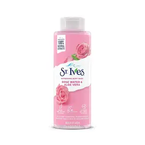 Fragrância Skin Hydrating Bathing Soap Natural Rose & Aloe Vera Extractos Atacado 16 oz St Ives Rose Água Body Wash