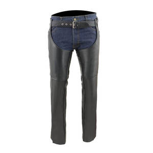 Chaps de cuero profesional para motociclista Chaps de cuero de diseño superior personalizado para la venta - Product Image 6