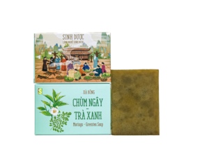 Moringa Green Tea Solid Premium Cold Processed Natural Herbal Organic Handmade Bath <b>Soap</b> Whitening Anti-Acne Gentle <b>for</b> All Skin - Product Image 3
