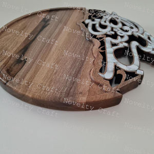 Plateau en nacre de luxe fait à la main avec incrustation de bois Plateau de chocolat pour bonbons Assiette décorative pour bonbons au caramel - Product Image 2