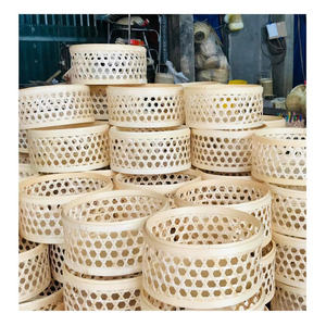 Well Woven <b>Bamboo</b> <b>Basket</b> for Daily Storage And Decorative Use Consistent Quality And Export Ready - Product Image 1
