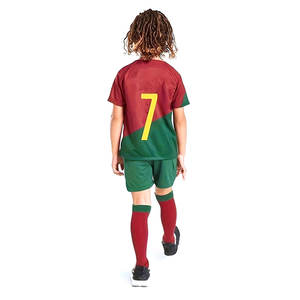 High Quality Custom Logo <b>Kids</b> Football Uniform Set New Sports <b>Clothing</b> with High Quality OEM Service - Product Image 2