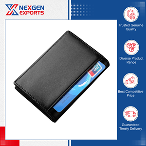 Tarjetero de Cuero Genuino de Lujo, Fabricación con Experiencia, Calidad Auténtica, Cierre de Clip, Empaque Personalizado - Product Image 6