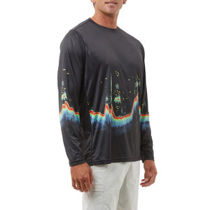 Venta al por mayor unisex manga larga sublimación Anti-UV UPF 50 100% poliéster pesca camisas venta directa de fábrica - Product Image 2