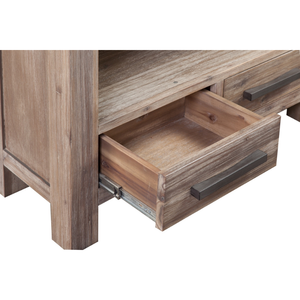 Bibliothèque moderne en bois massif de marque Atlas avec 4 étagères Design tendance Garantie de 10 ans Meubles de salon pour la maison et l'hôtel - Product Image 5