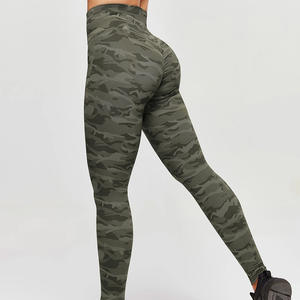 Leggings de sport pour femmes, solides, à compression, extensibles dans les quatre sens, effet liftant, pour l'entraînement, le yoga, avec des caractéristiques - Product Image 4
