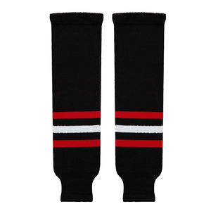 Vêtements d'équipe sportifs Chaussettes tricotées de hockey sur glace personnalisées Chaussettes tricotées de hockey sur glace de haute qualité à conception par sublimation - Product Image 1