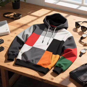 Sudaderas con capucha de ropa informal de hombre de mezcla de algodón con logotipo personalizado y diseño impreso tela bordada de moda para la venta de invierno - Product Image 4