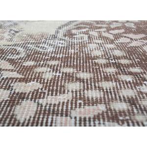 Vintage 9x12 <b>Wool</b> Rug Beige & <b>Brown</b> Hand Knotted Medallion Rectangle Puzzle Abstract Patterns for Home Entryway Hallway-Pae-2184 - Product Image 3