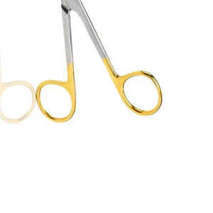 Tijeras de punta afilada para cirugía dental Tijeras curvas rectas de acero inoxidable - Product Image 4