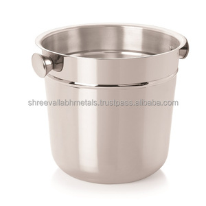 Cubo de Hielo para Vino de Acero Inoxidable de Doble Pared, Aislado, Ecológico, Pulido a Espejo, Ideal para Fiestas y Bares (SVM) - Product Image 2