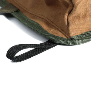 Rollo de Herramientas de Lona Encerada Resistente al Agua, Portátil, con 6 Bolsillos con Cremallera, Organizador Resistente con Cierre de Hebilla Ajustable, Venta al Por Mayor OEM/ODM - Product Image 3