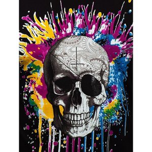 T-shirt oversize pour homme, noir, imprimé, coupe ample, disponible en 240g et 300g, méthodes d'impression sérigraphique, chemise pour homme - Product Image 3
