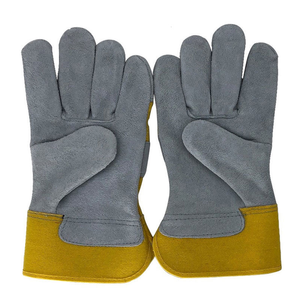 Guantes de Trabajo de Cuero de Primera Calidad con Palma Reforzada, Guantes de Cuero de Alta Calidad, Fabricante de Confianza, Uso de Seguridad Laboral para Trabajo Pesado - Product Image 1