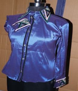 Camisas ecuestres ostentosas de cristal de tafetán de alta calidad, diseño único cómodo, accesorios de juego de equitación occidental - Product Image 1