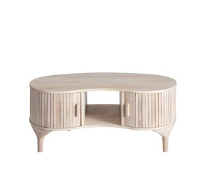 Table basse en bois de manguier massif moderne et luxueuse, minimaliste, sophistiquée, 40 cm de haut, 100 cm de large, meubles écologiques pour la vie quotidienne - Product Image 1
