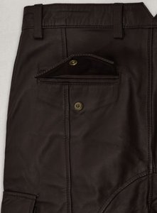 กางเกงหนังขายาวปกติคุณภาพสูงสำหรับ100% กางเกงหนังทำจากผ้าแห้งเร็วคุณภาพสูง - Product Image 5