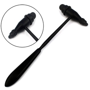 Tromner Manual percusión reflejo martillo negro neurológico diagnóstico instrumento MOL seguridad estándar base instrumento quirúrgico - Product Image 1