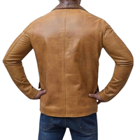 Veste d'hiver unisexe en cuir de mouton, coupe-vent classique streetwear, tenue décontractée de motard, reversibles, pour homme