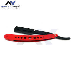 Rasoirs professionnels en acier inoxydable pour barbier, noirs et rouges, avec système de verrouillage pivotant, pour la barbe, pour fabricants et salons de coiffure - Product Image 3