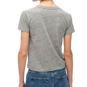 Camiseta de Algodón Transpirable para Mujer, con Estampado Puff, Logotipo Personalizado, Estilo Urbano, Hombros Caídos, Verano, Lona, Alta Demanda - Product Image 4