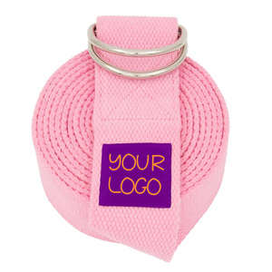 Correa de Yoga Ajustable y Resistente de Algodón Orgánico con Logotipo Personalizado para Yoga, Pilates y Fisioterapia - Product Image 2