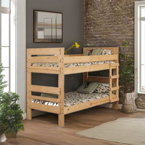 Lit superposé en bois au design minimaliste, dernière collection, pour enfants, lit double moderne pleine grandeur, idéal pour appartement et chambre à coucher, vente en gros - Product Image 2