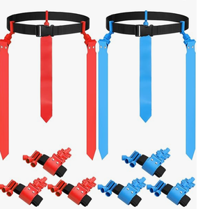 Ensemble de football américain à drapeaux réglable pour 10 joueurs, comprenant 10 ceintures à drapeaux, équipement de sport de rugby - Product Image 4