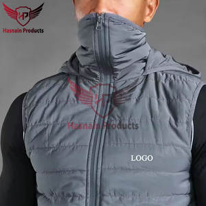 Gilets pour hommes matelassés de qualité supérieure-Veste de gilet pour hommes chaude à bulles-LOGO personnalisé Vestes de gilet chauffant sans manches pour hommes - Product Image 2
