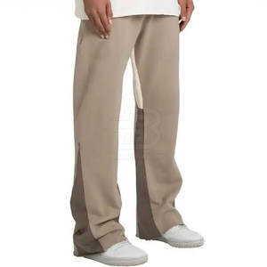 Pantalon de survêtement évasé confortable pour hommes, dernier modèle avec style décontracté, taille moyenne, motif droit, service OEM disponible à la vente - Product Image 2