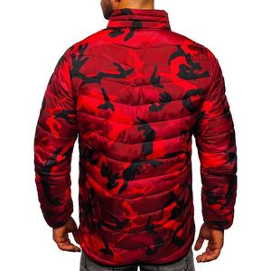 แจ็คเก็ตบุนวมสีพื้นของผู้ชาย, เสื้อโค้ทคอปกตั้งทรงเข้ารูปสำหรับฤดูหนาว - Product Image 2