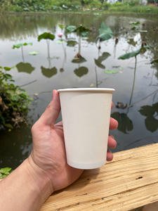 Vaso de Papel Desechable de Pared Simple con Recubrimiento de PE y Logotipo Personalizado GREEN NEST para Bebidas de Cafetería y Comida para Llevar - Product Image 6