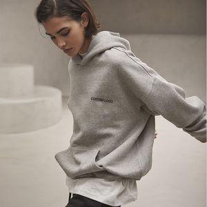 เสื้อฮู้ดดี้โอเวอร์ไซส์ผ้าฟลีซหนานุ่ม 100% ผ้าฝ้าย สำหรับผู้ชาย ระบายอากาศได้ดี แห้งเร็ว เป็นมิตรกับสิ่งแวดล้อม แบบสวมหัว - Product Image 3