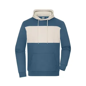 Sweat-shirt à capuche color-block durable, sweats à capuche et sweats-shirts promotionnels - Product Image 4