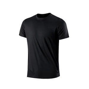T-shirts de sport pour hommes, été, extérieur, cyclisme, séchage rapide, fitness, uni, hip-hop, 100% coton, tricoté, ample, respirant, manches courtes - Product Image 3