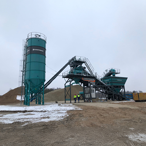 Mobile 100 100 M3/h Mobile Concrete Batching Plant 2 Years Warranty - Product Image 1
