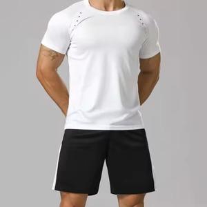 T-shirt personnalisé de sports d'été pour hommes en polyester respirant à séchage rapide avec style décontracté Logo personnalisé imprimé par sublimation - Product Image 6