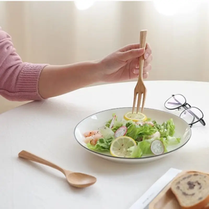 Cuchara de madera de acacia y cocina de alta calidad pintada Natural de bajo precio ecológica para cocina restaurante Hotel comedor - Product Image 2