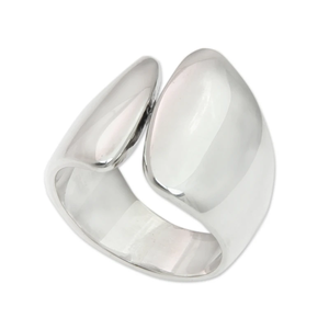 Anillo de banda ancha de Plata de Ley 925 con ajuste de bisel, joyería fina para mujer para aniversario, compromiso, boda o fiesta - Product Image 1