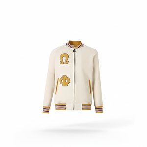Veste en molleton universitaire unisexe Omega Psi Phi, logo brodé en chenille, vêtements grecs pour hommes, 2025 - Product Image 1