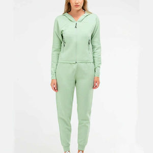 Survêtement d'hiver pour femme en coton à motif imprimé uni, coupe classique, à capuche, pour l'extérieur, vente chaude, pull, streetwear, OEM privé - Product Image 3