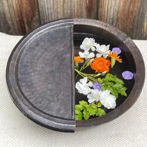 Professionnel Cuivre Spa Pédicure Bol Repose-pieds Noir Poli Chaud Trempage Baignoire Écologique Moderne De Luxe Massage Des Pieds Relaxant - Product Image 1