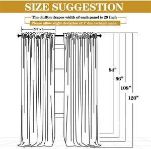 चिफऑन पृष्ठभूमि पर्दा-2 पैनल शादी की पृष्ठभूमि ड्राप - Product Image 6