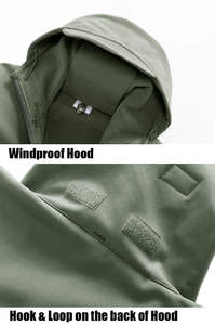 Chaqueta acolchada Softshell unisex de alta calidad al por mayor chaleco personalizado con capucha desmontable talla 5XL algodón talla grande - Product Image 3