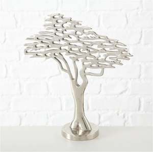 Sculpture en aluminium argentée en forme d'arbre pour la décoration de la maison, décoration de table, hôtel de luxe, restaurant, fabrication en Inde, quantité en gros - Product Image 5