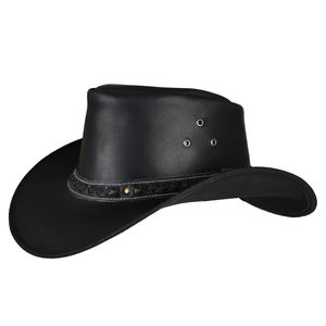 Sombreros de equitación Personalizar Sombreros de cuero de vaquero Accesorios de equitación al aire libre Sombreros occidentales Cuero de vaca - Product Image 2