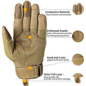 Nouvelle arrivée de gants de moto en cuir de vachette véritable design pour une utilisation décontractée dans les sports de plein air - Product Image 5